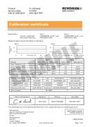 Certificate of calibration:  RLU20 laser