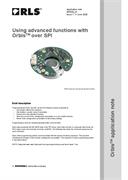 Application note:  Using advanced functions with Orbis™ over SPI