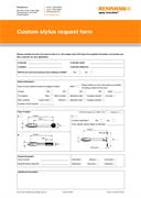 Form:  Custom stylus request form