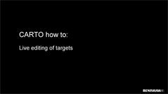 CARTO how to: live editing of targets